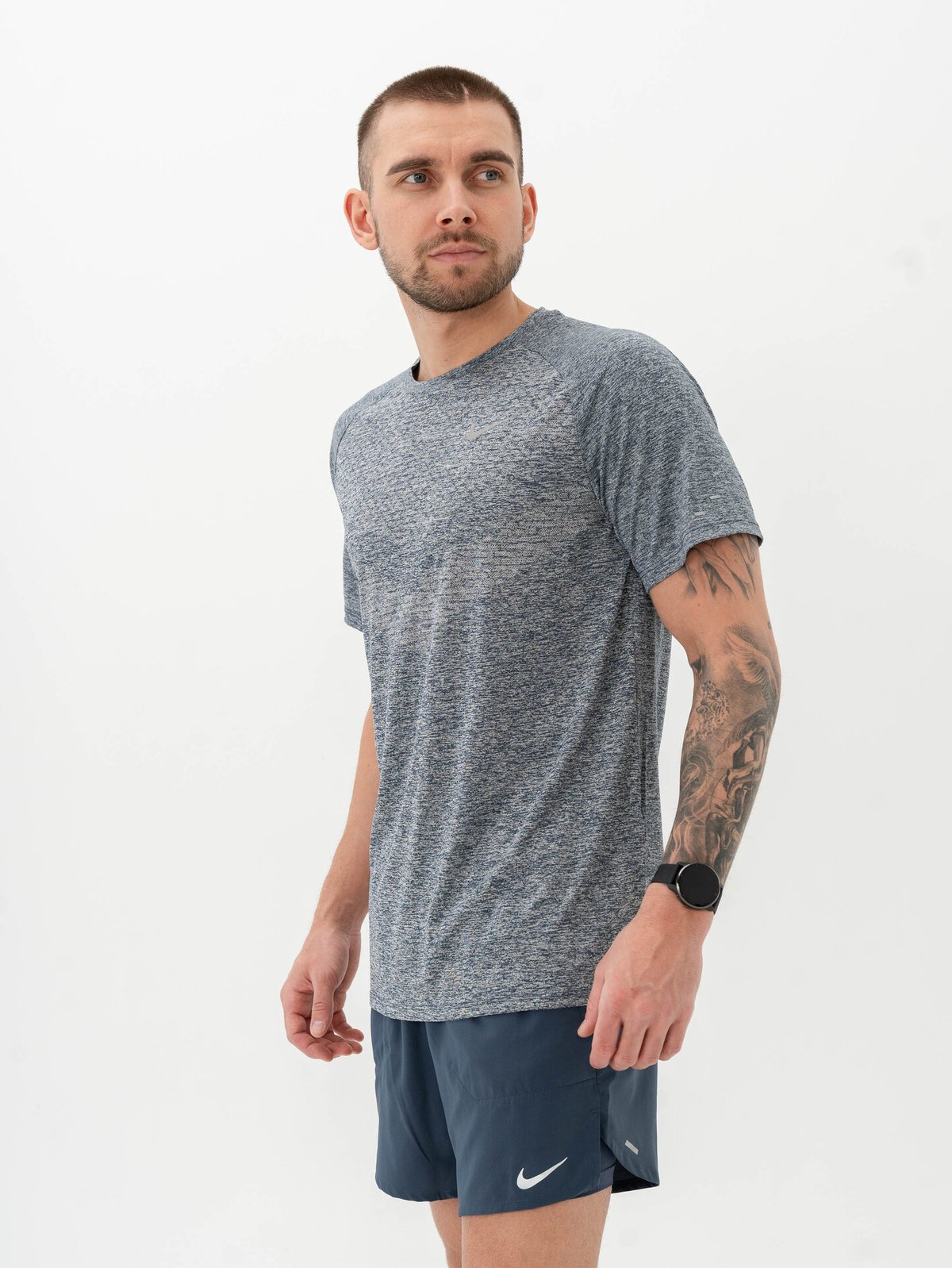 Nike Dri-Fit Advanced Stride Short Sleeve Top Thunder Blue / Reflective Silver