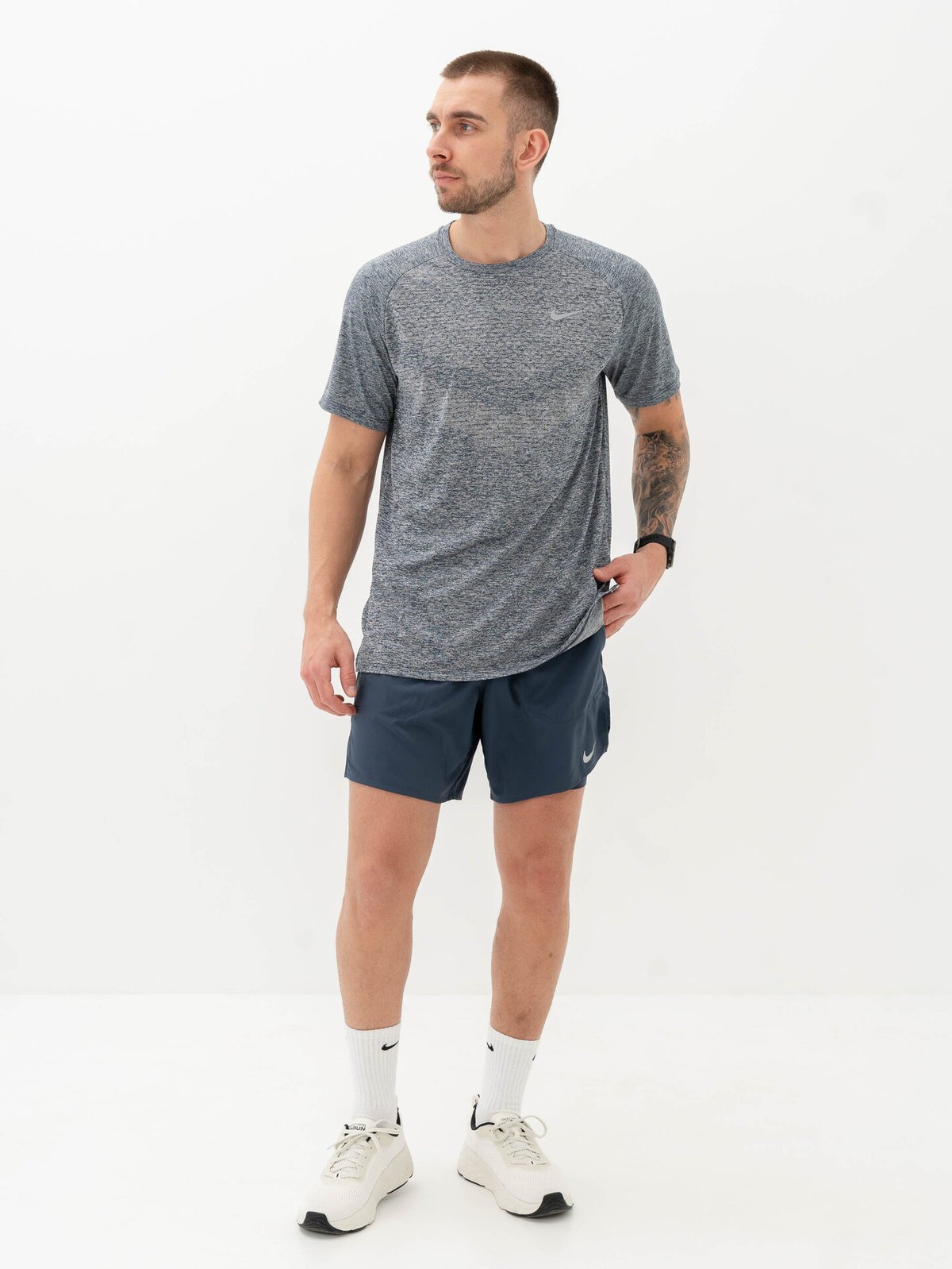 Nike Dri-Fit Advanced Stride Short Sleeve Top Thunder Blue / Reflective Silver