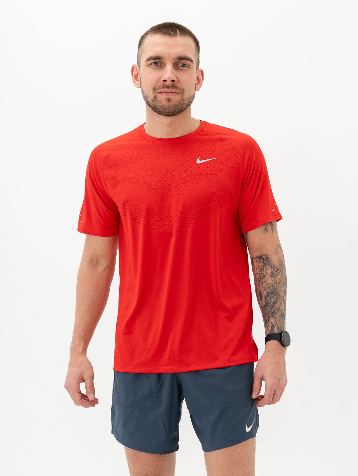 Nike Dri-Fit Advanced Stride Short Sleeve Top University Red / Reflective Silver