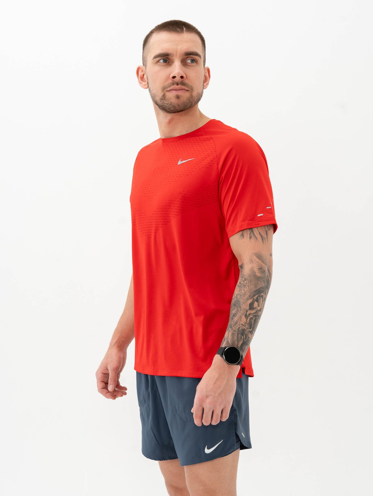 Nike Dri-Fit Advanced Stride Short Sleeve Top University Red / Reflective Silver