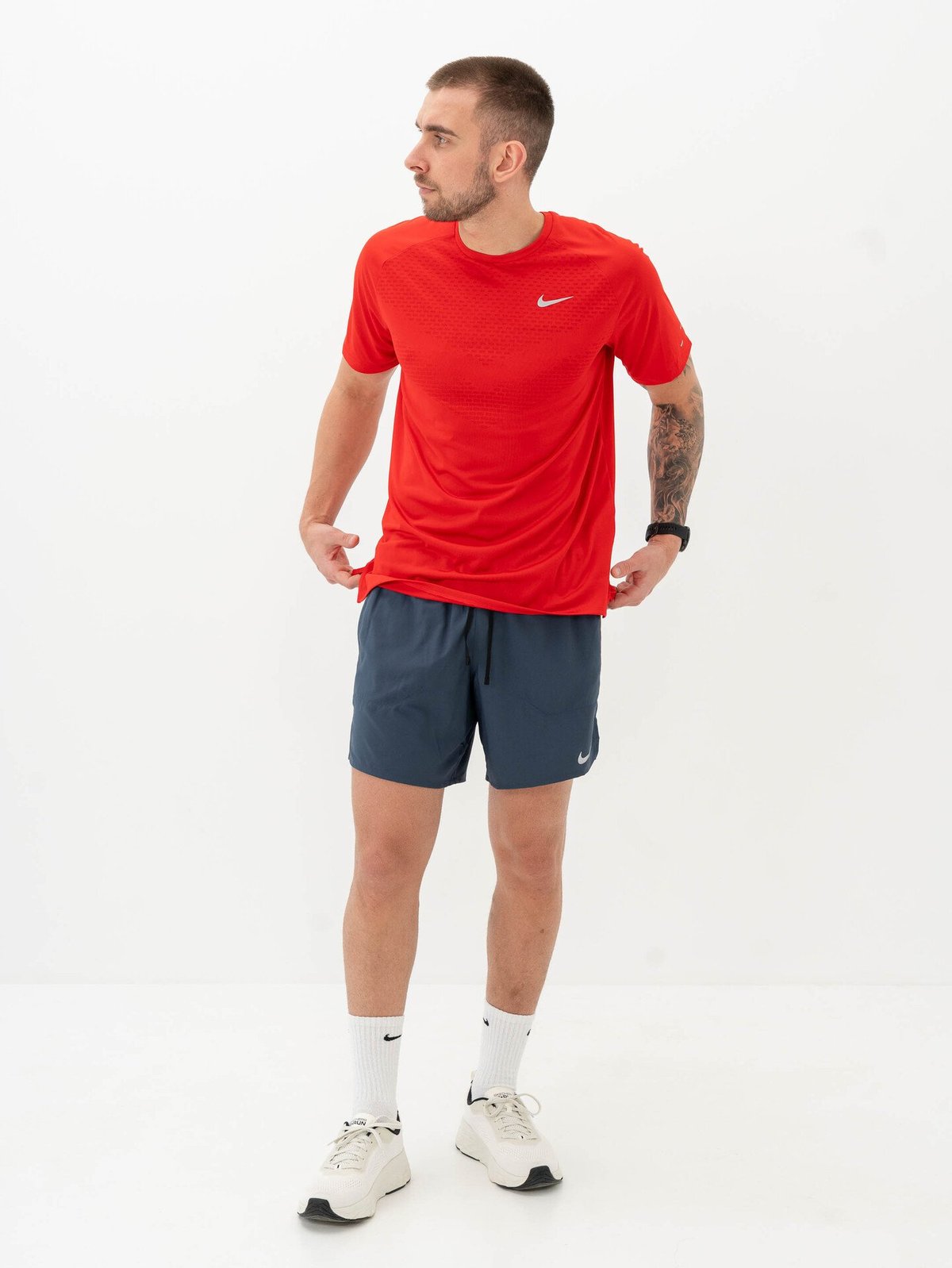 Nike Dri-Fit Advanced Stride Short Sleeve Top University Red / Reflective Silver