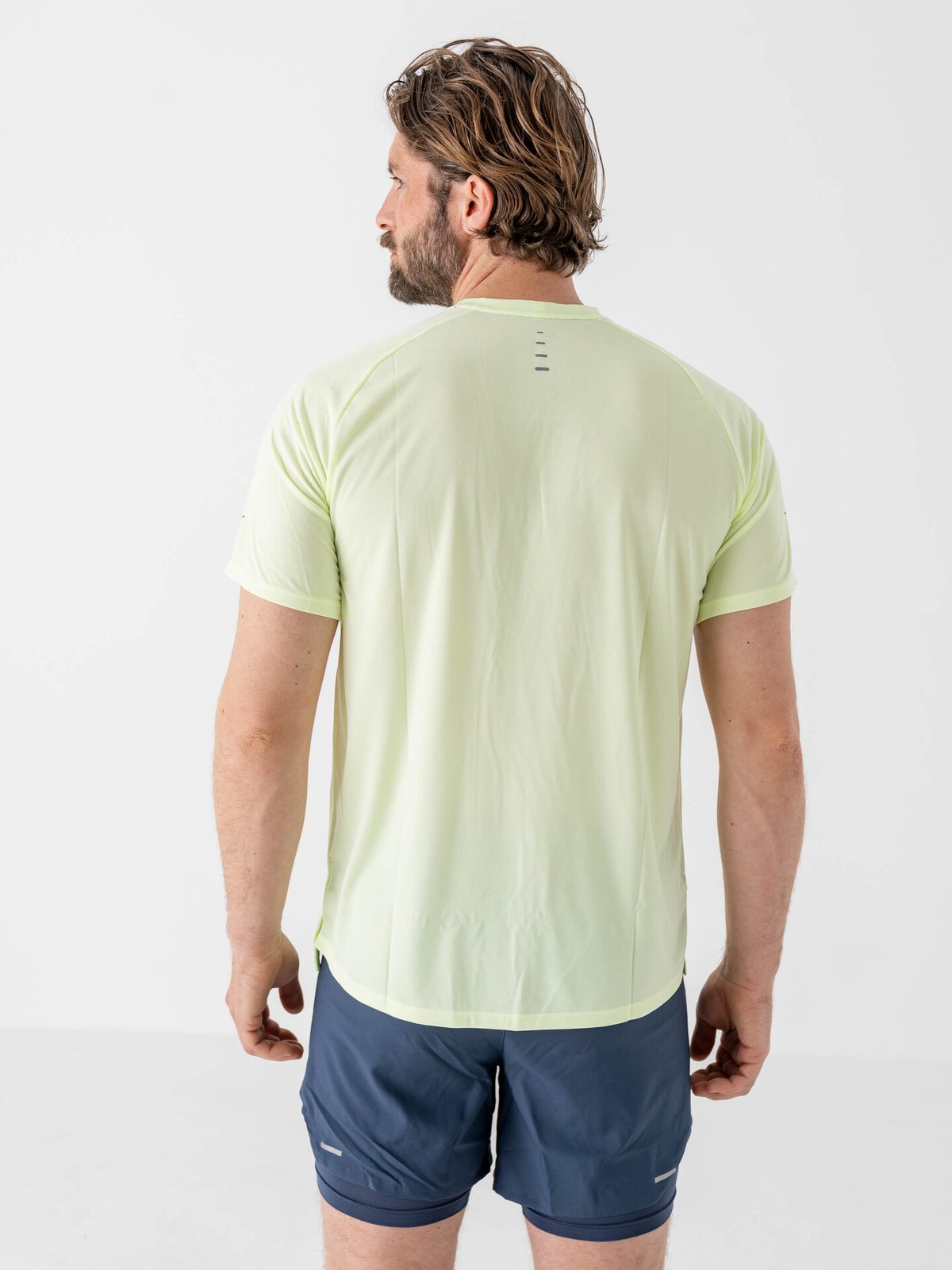 Nike Dri-Fit Advanced Stride Short Sleeve Top Barely Volt / Reflective Silver