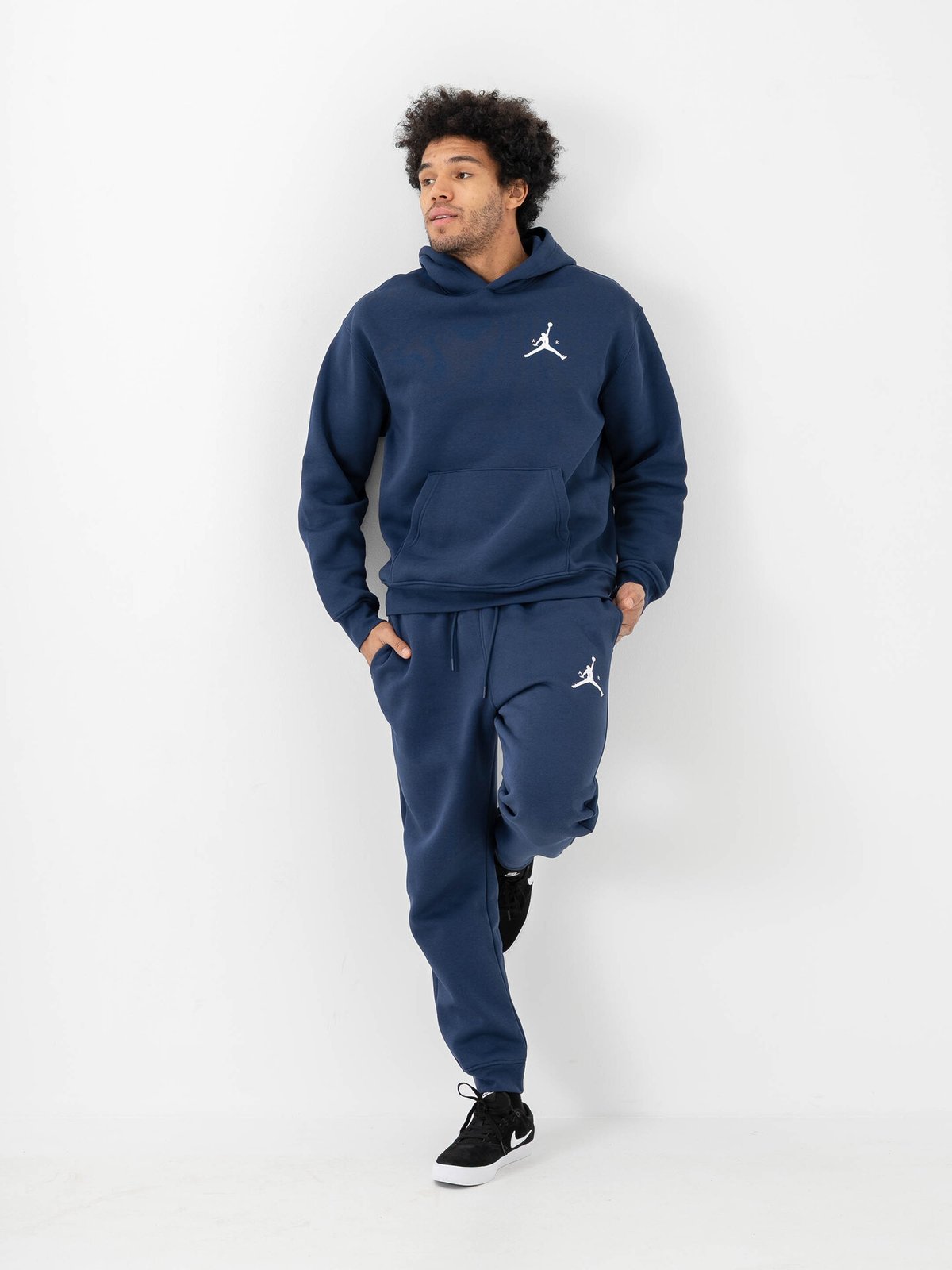 Nike Jordan Jumpmann Fleece Pants Midnight Navy / White