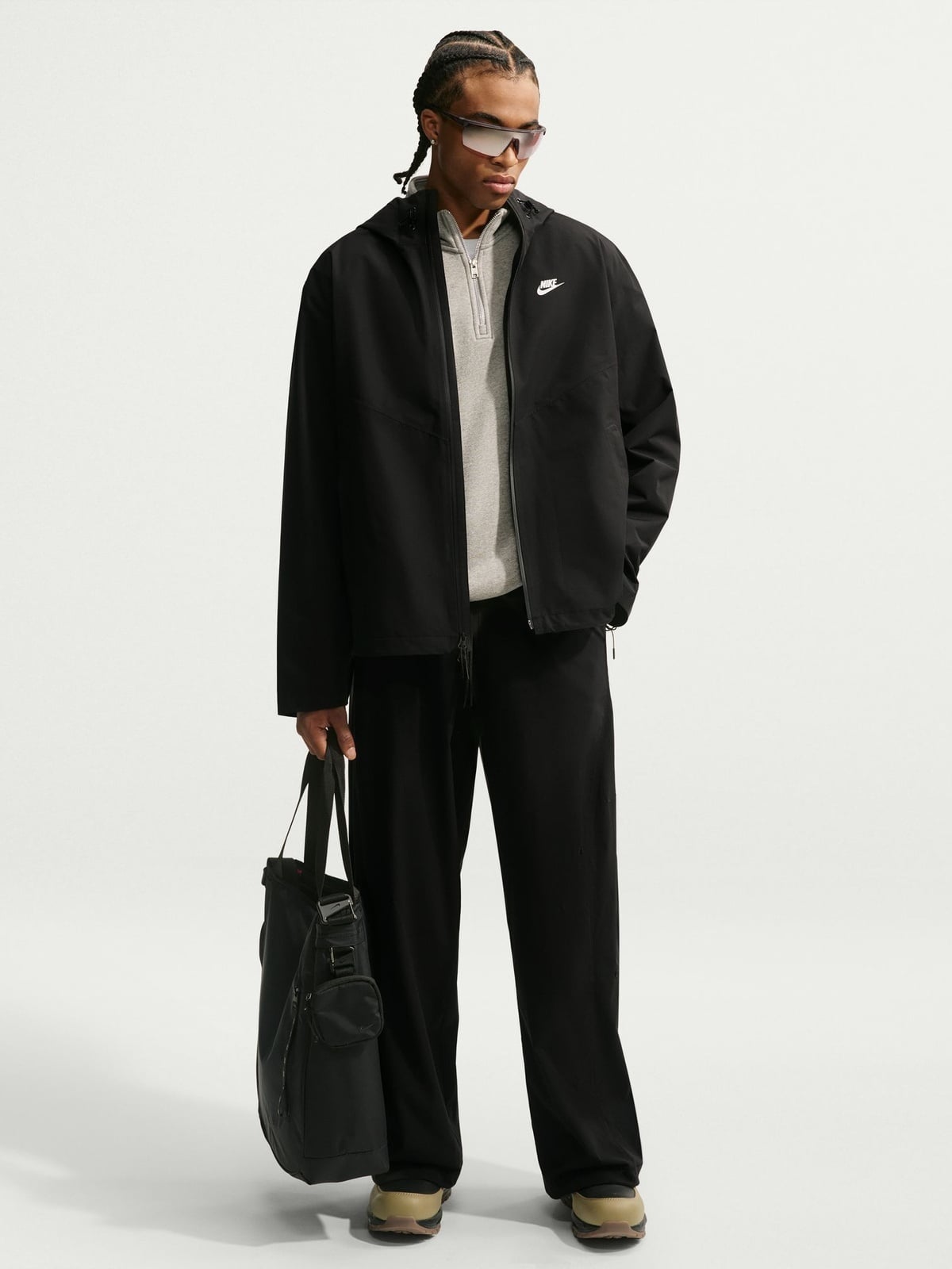 Nike Windrunner Rain Jacket Sort
