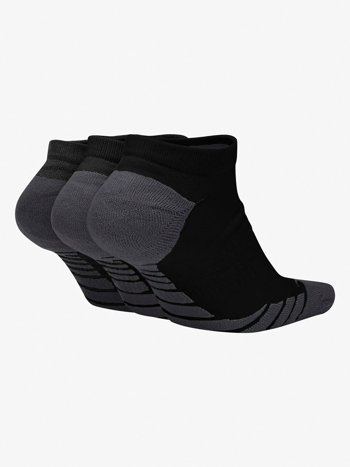 Nike Training No-Show Socks 3pk Svart/Anthracite/Hvit