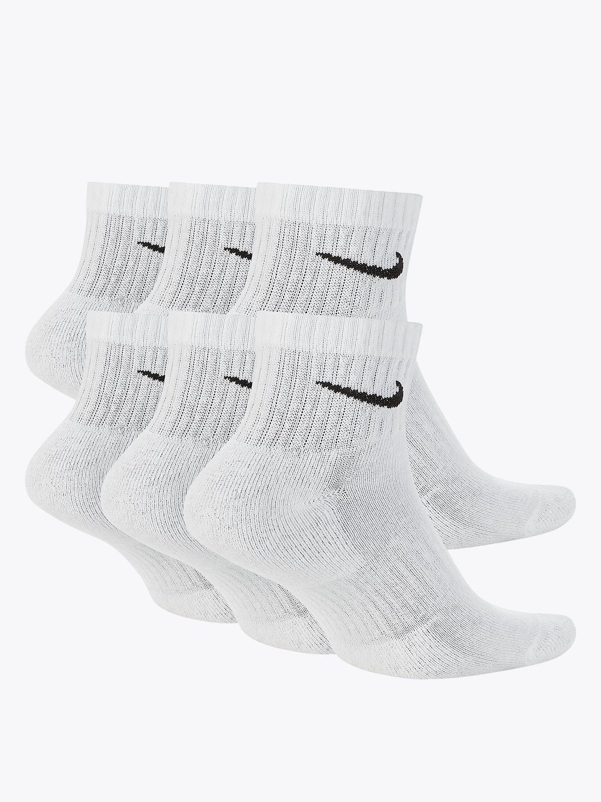 Nike Everyday Cushioned 6pk Hvit/Svart