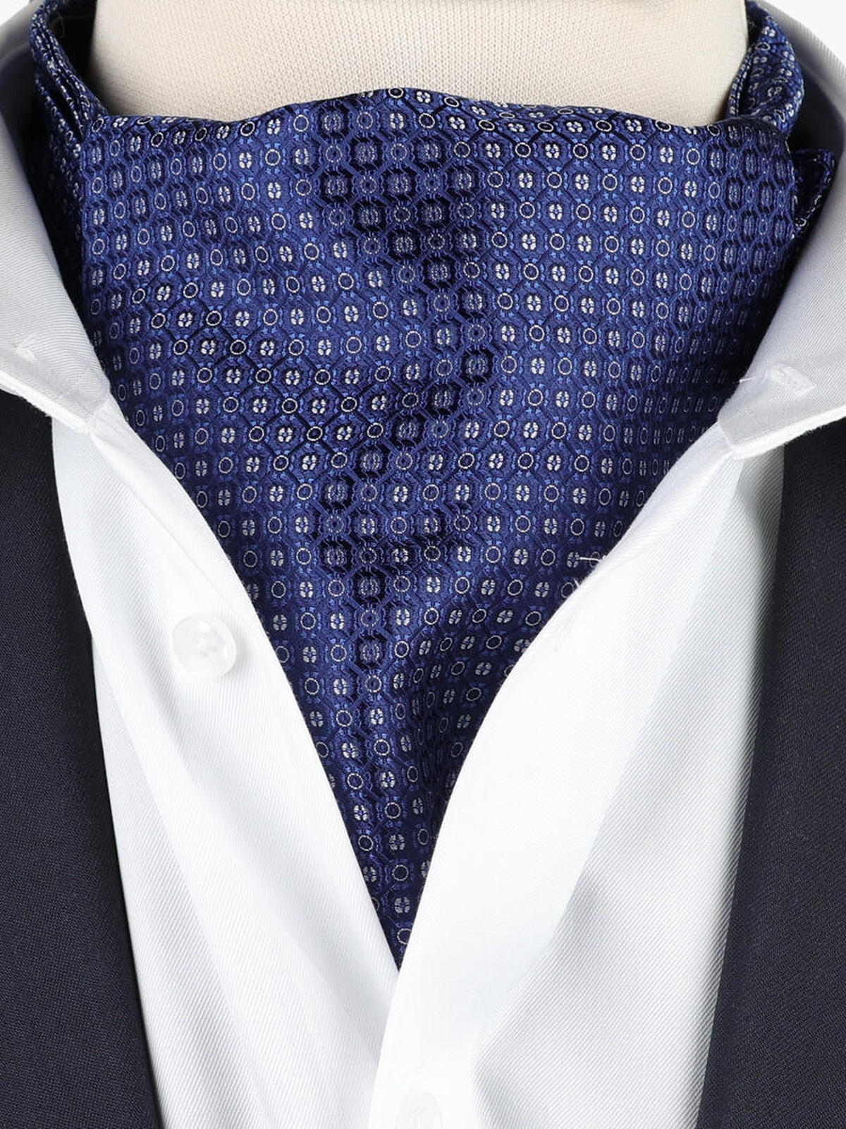 Nohr Studio Max Silk Ascot Blå