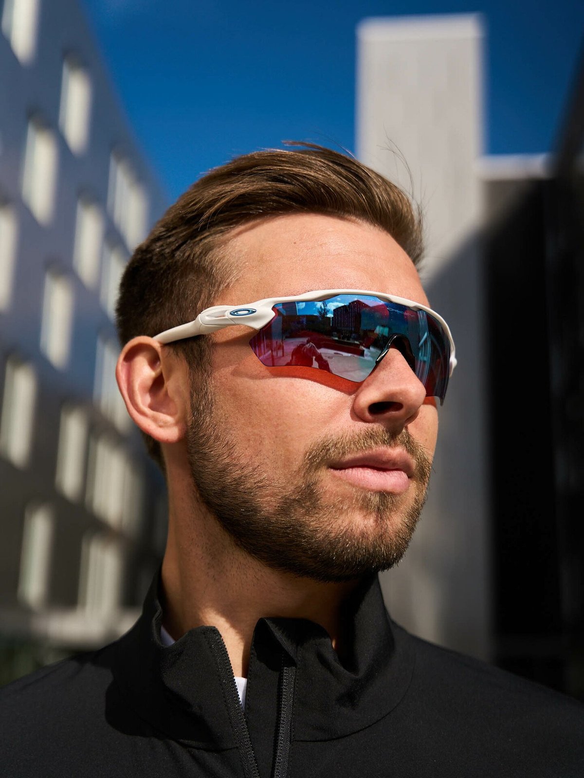 Oakley Radar Ev Path Polished White / Brilleglassfarge: Prizm Snow Sapphire / Lysgjennomslipp: 13%
