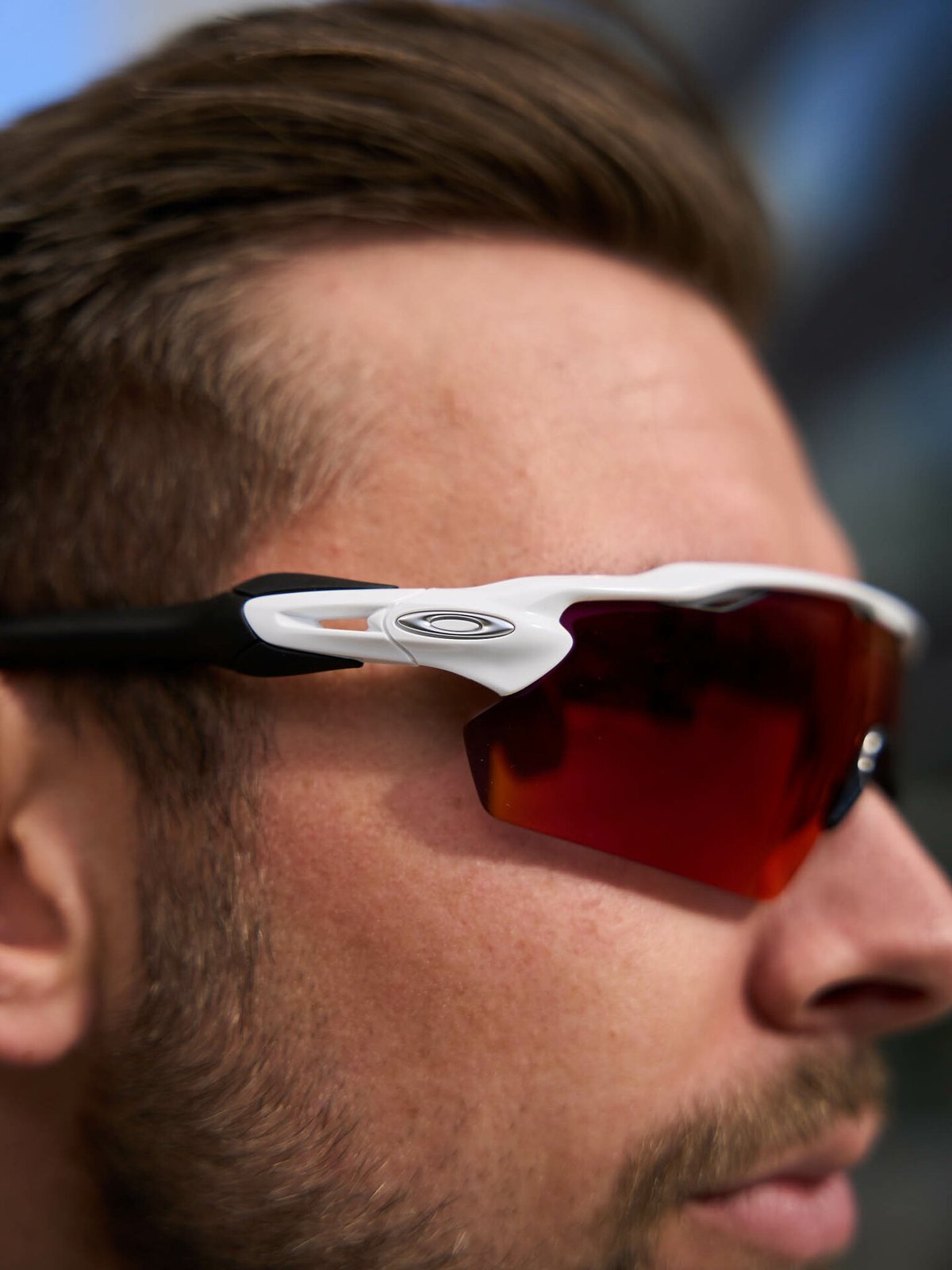 Oakley Radar EV Pitch Prizm Field Brilleglass,  Polished White Innfatning