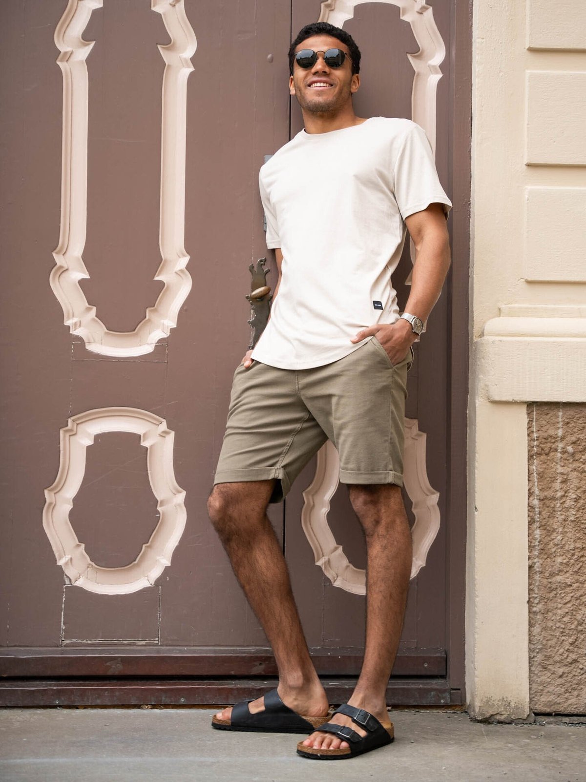 Only & Sons Matt Longy Short Sleeve Tee Silver Lining