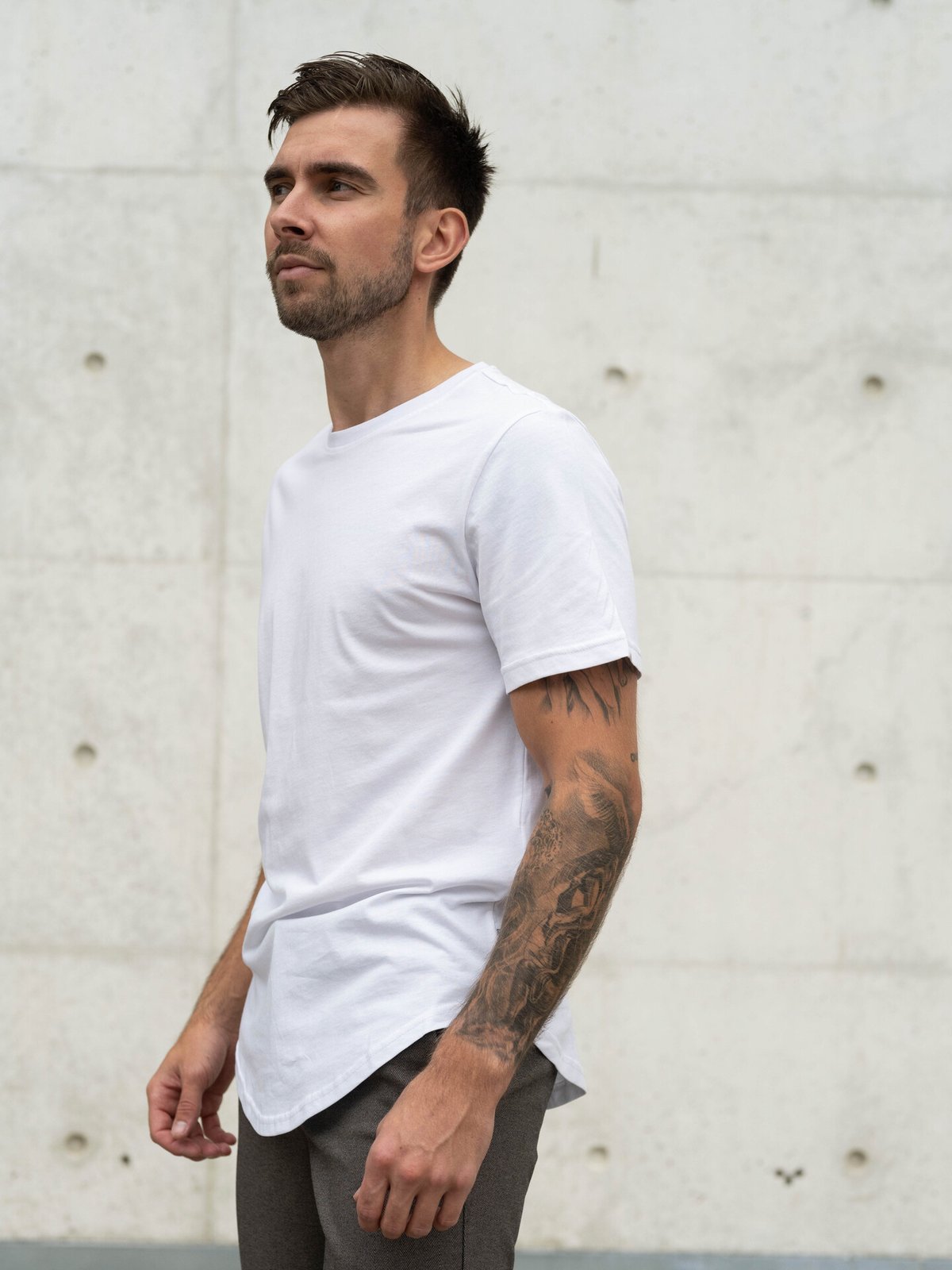 Only & Sons Matt Longy Short Sleeve Tee White