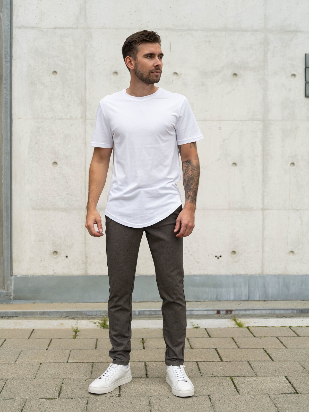 Only & Sons Matt Longy Short Sleeve Tee White