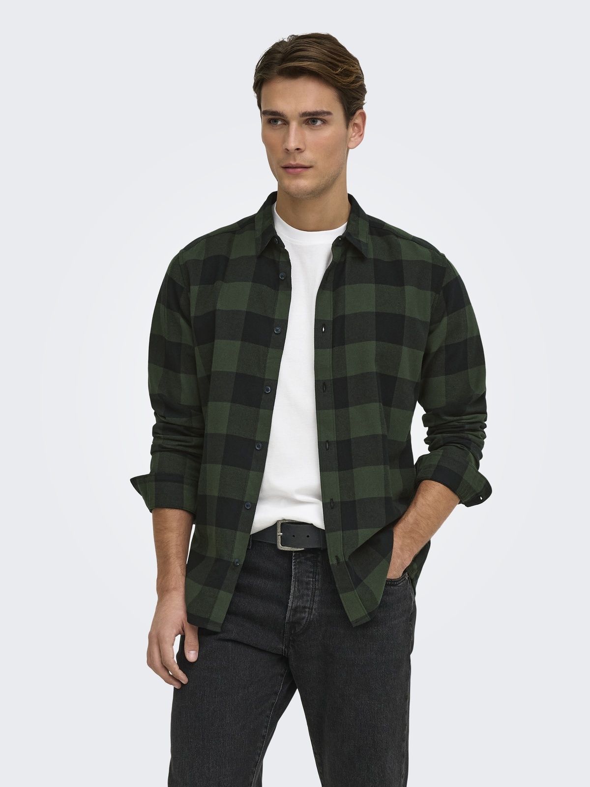 Only & Sons Gudmund Long Sleeve Checked Shirt Flerfarget