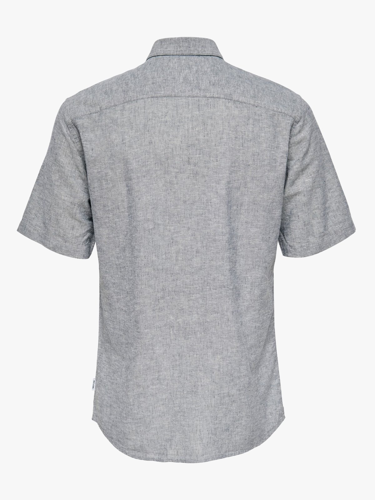 Only & Sons Caiden Short Sleeve Solid Linen Shirt Dress Blues