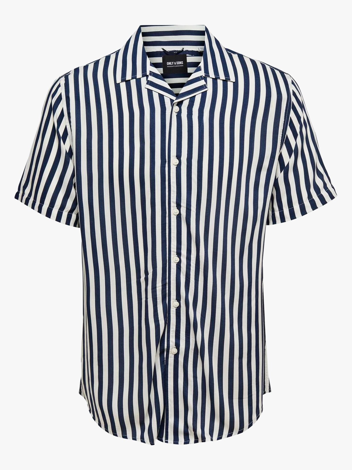 Only & Sons Wayne Life Short Sleeve Viscose Shirt Dress Blues