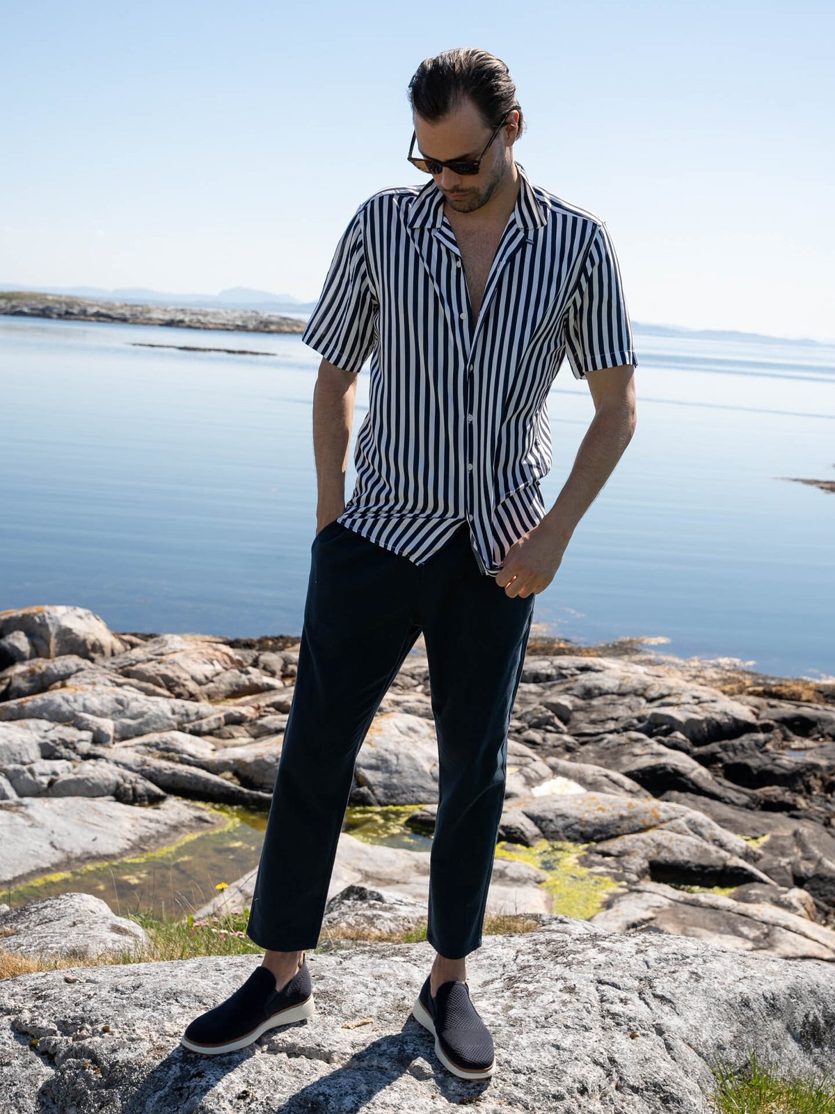 Only & Sons Wayne Life Short Sleeve Viscose Shirt Dress Blues