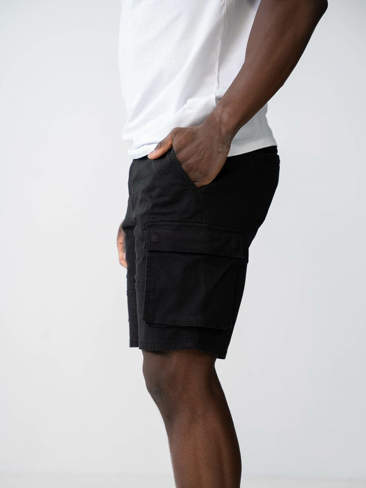 Only & Sons Cam Stage Cargo Shorts Black