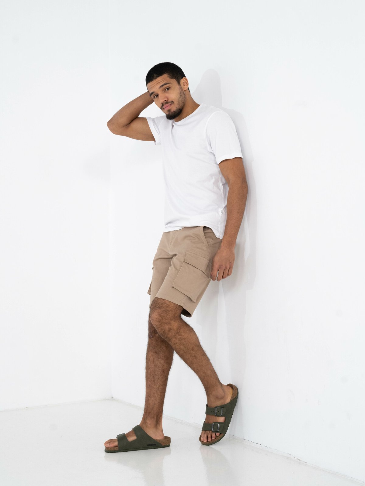 Only & Sons Cam Stage Cargo Shorts Chinchilla