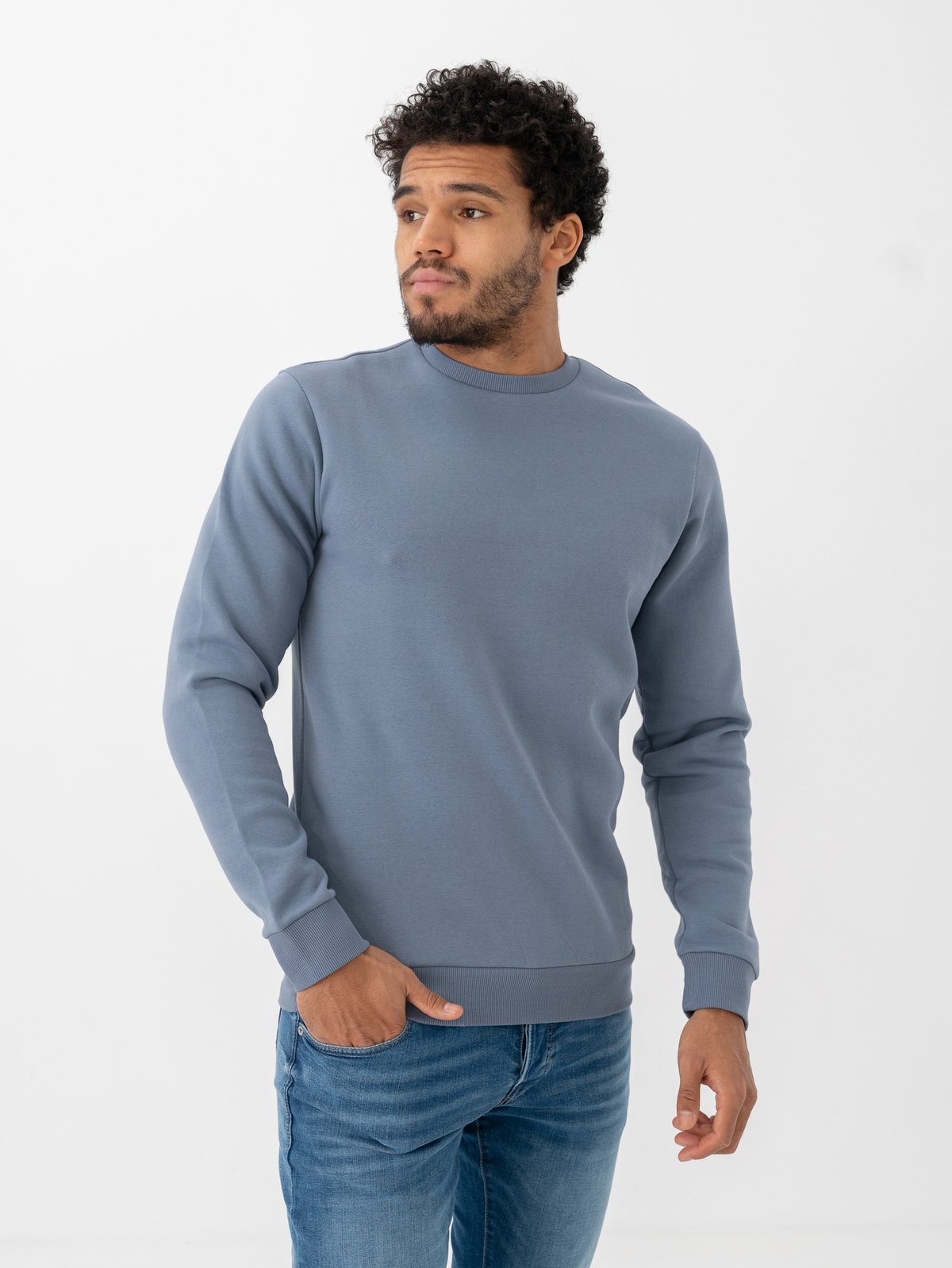 Only & Sons Ceres Crew Neck Flint Stone