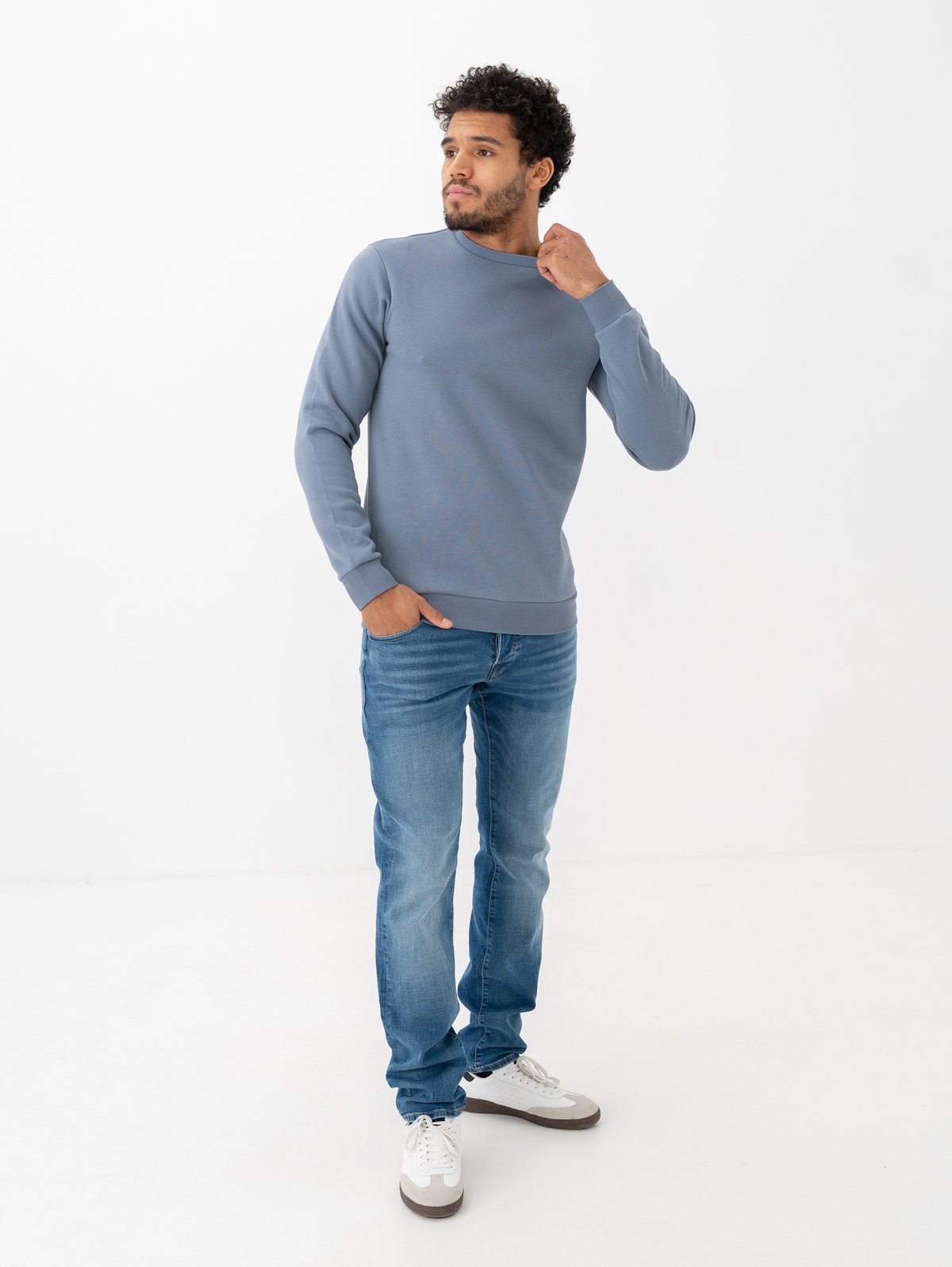 Only & Sons Ceres Crew Neck Flint Stone