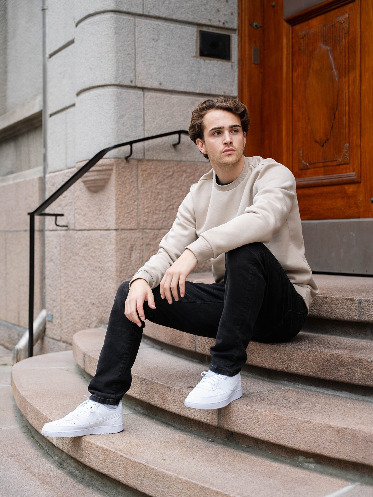 Only & Sons Ceres Crew Neck Silver Lining