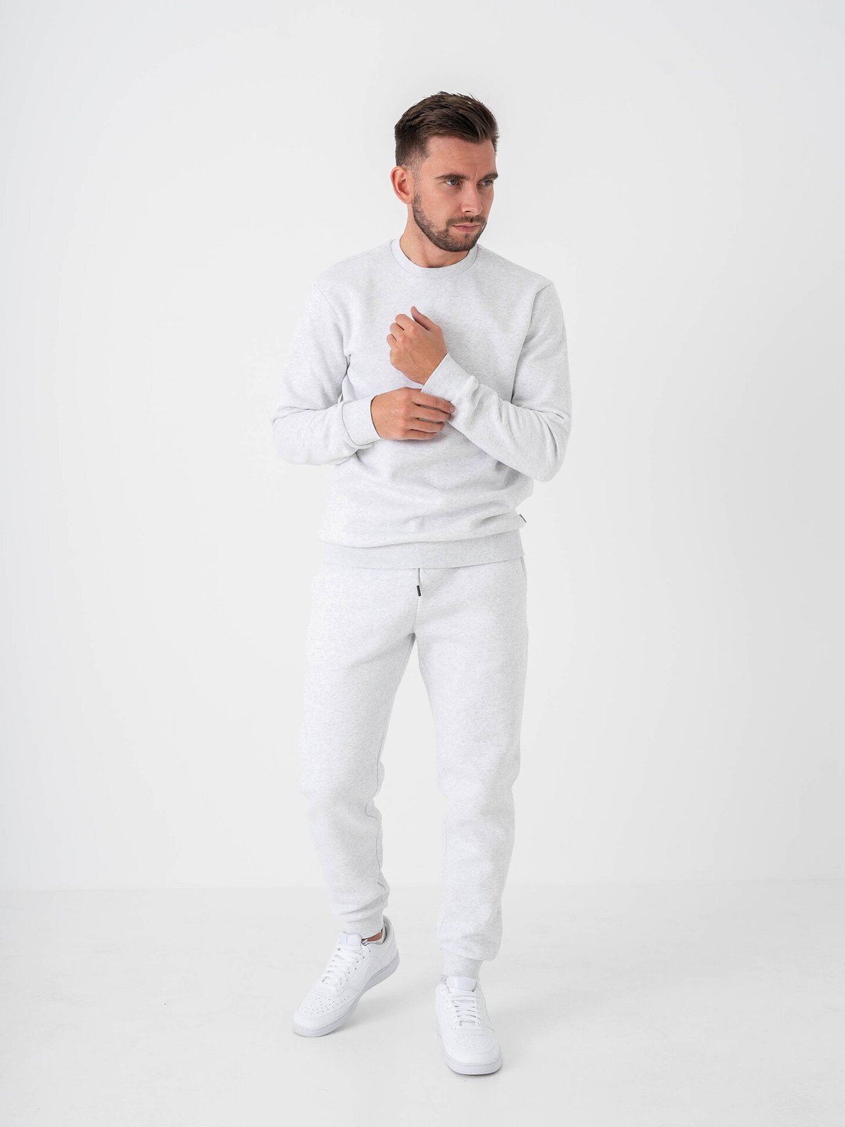 Only & Sons Ceres Crew Neck Super Light Grey Melange
