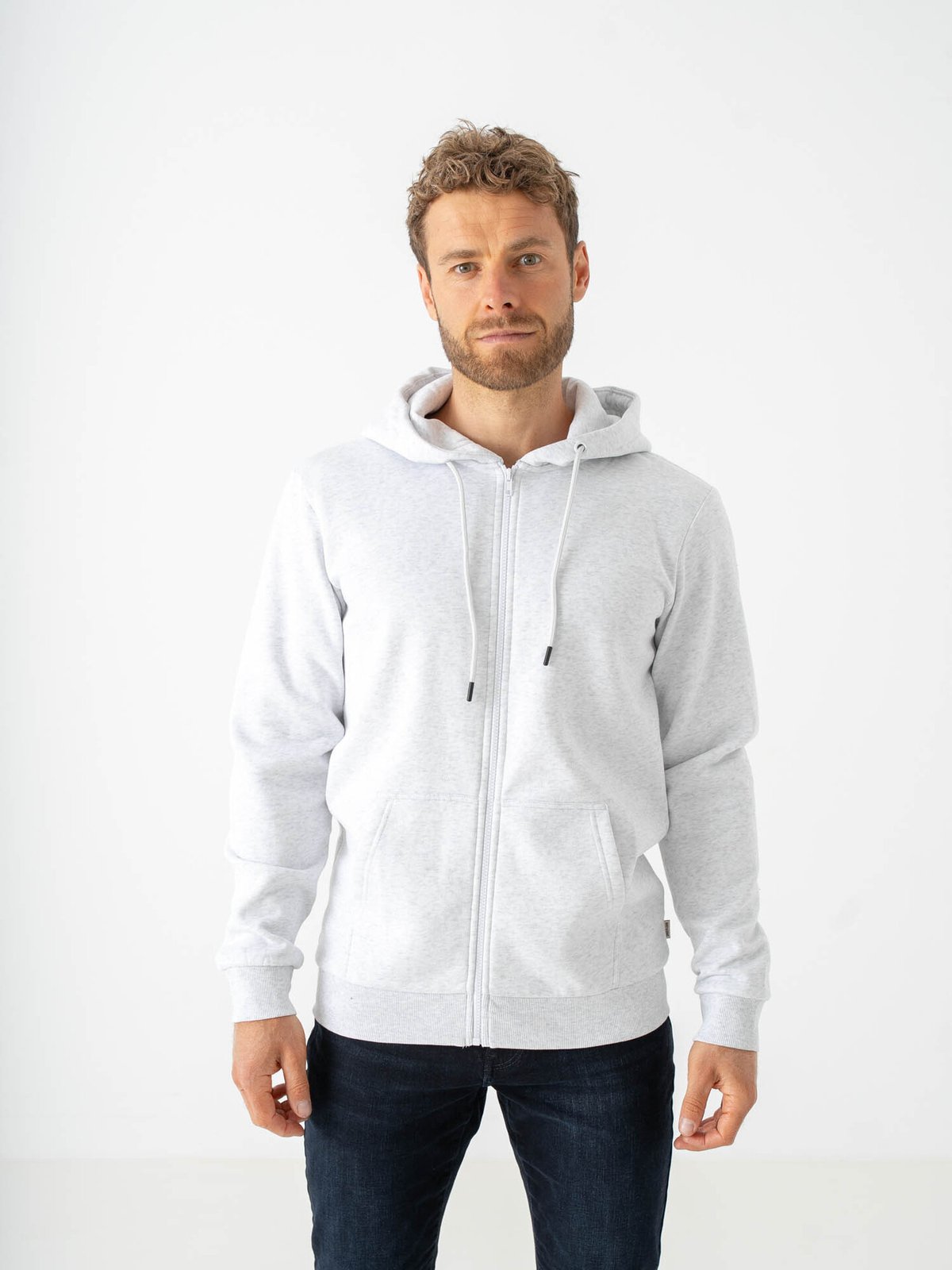 Only & Sons Ceres Zip Thr. Hoodie Sweat Grå