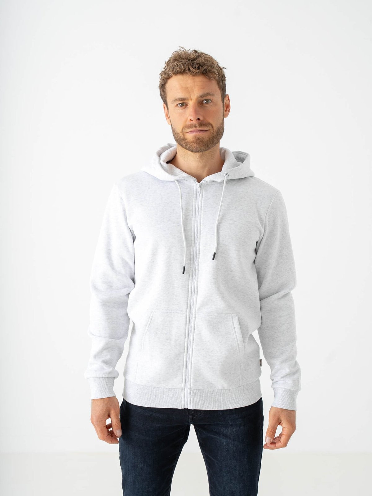 Only & Sons Ceres Zip Thr. Hoodie Sweat Grå