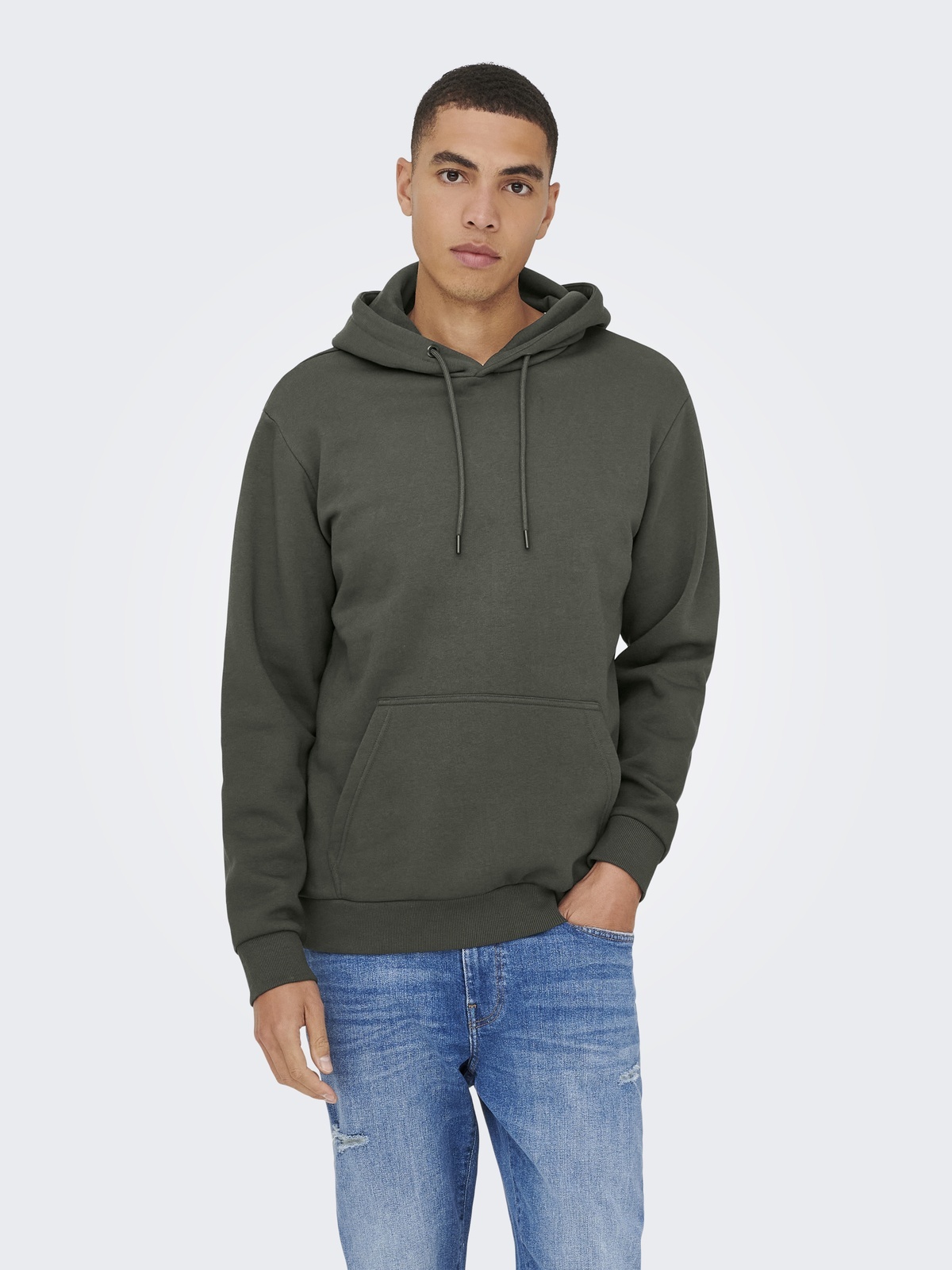 Only & Sons Ceres Hoodie Sweat Grå