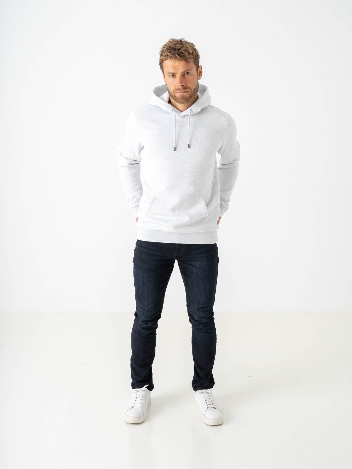 Only & Sons Ceres Hoodie Sweat Super Light Grey Melange