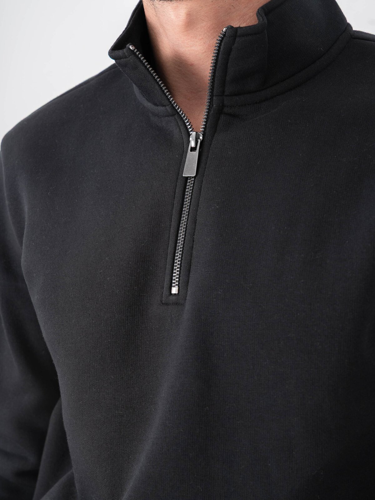 Only & Sons Ceres Half Zip Sweat Black