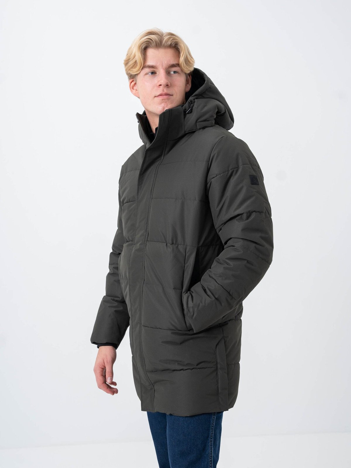 Only & Sons Carl Life Long Quilted Coat Peat