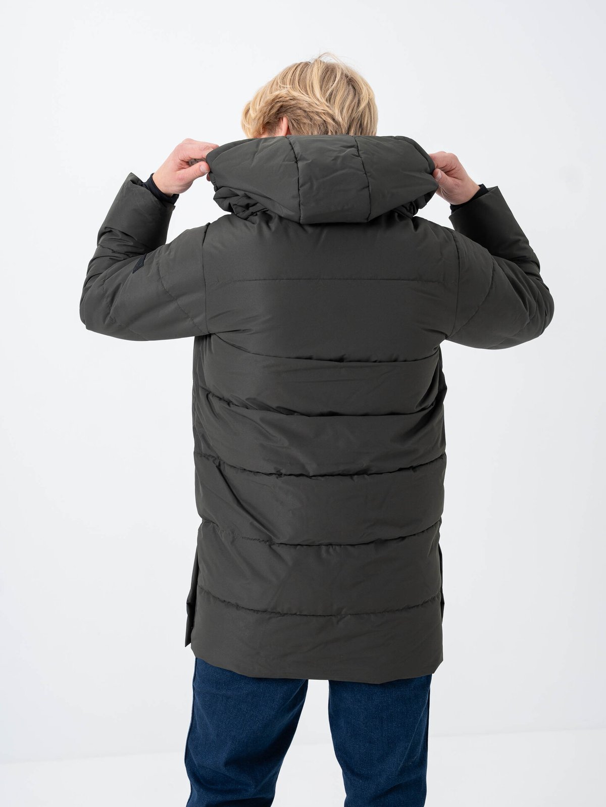 Only & Sons Carl Life Long Quilted Coat Peat