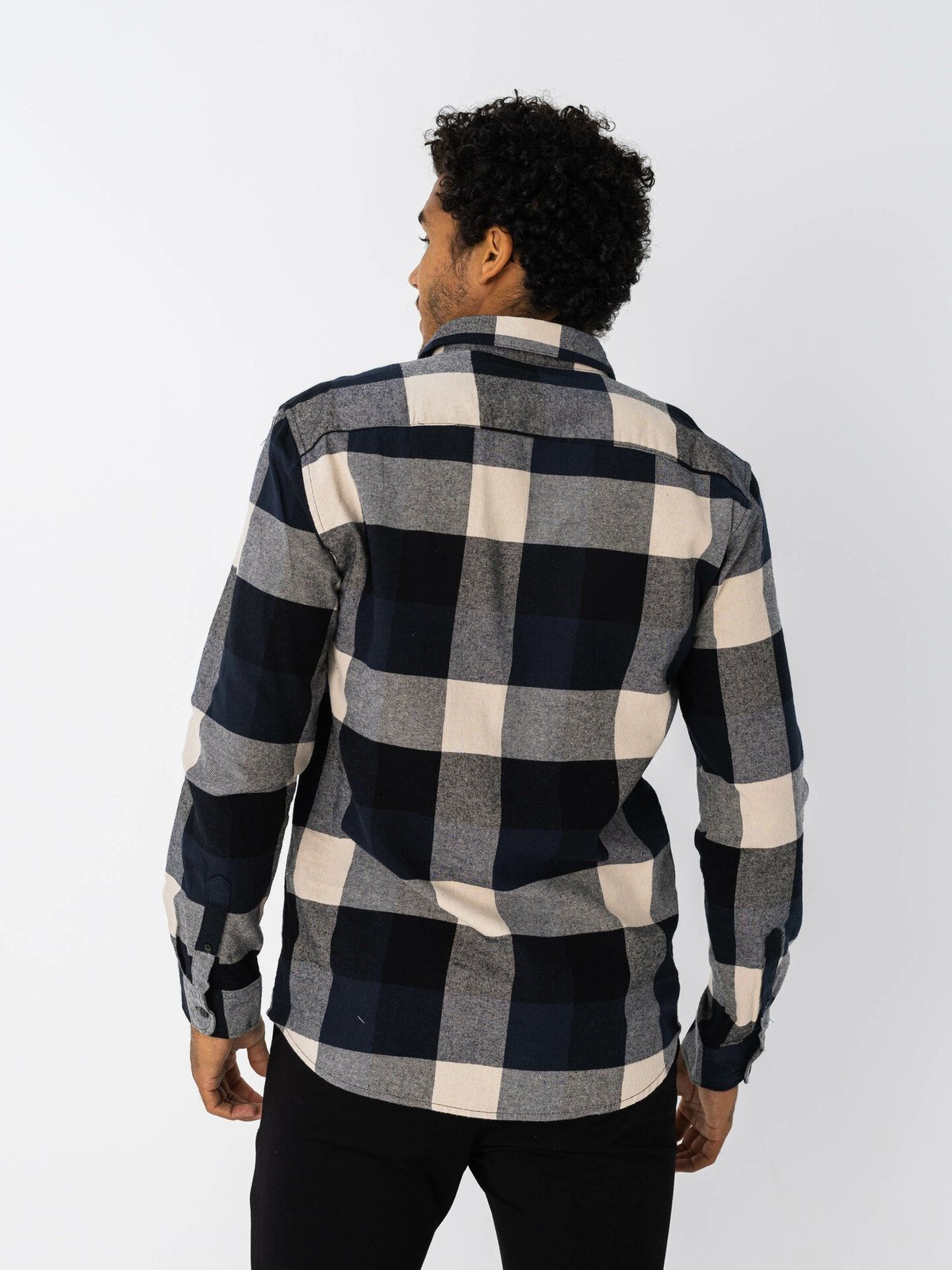 Only & Sons Gudmund Check Shirt Dark Navy