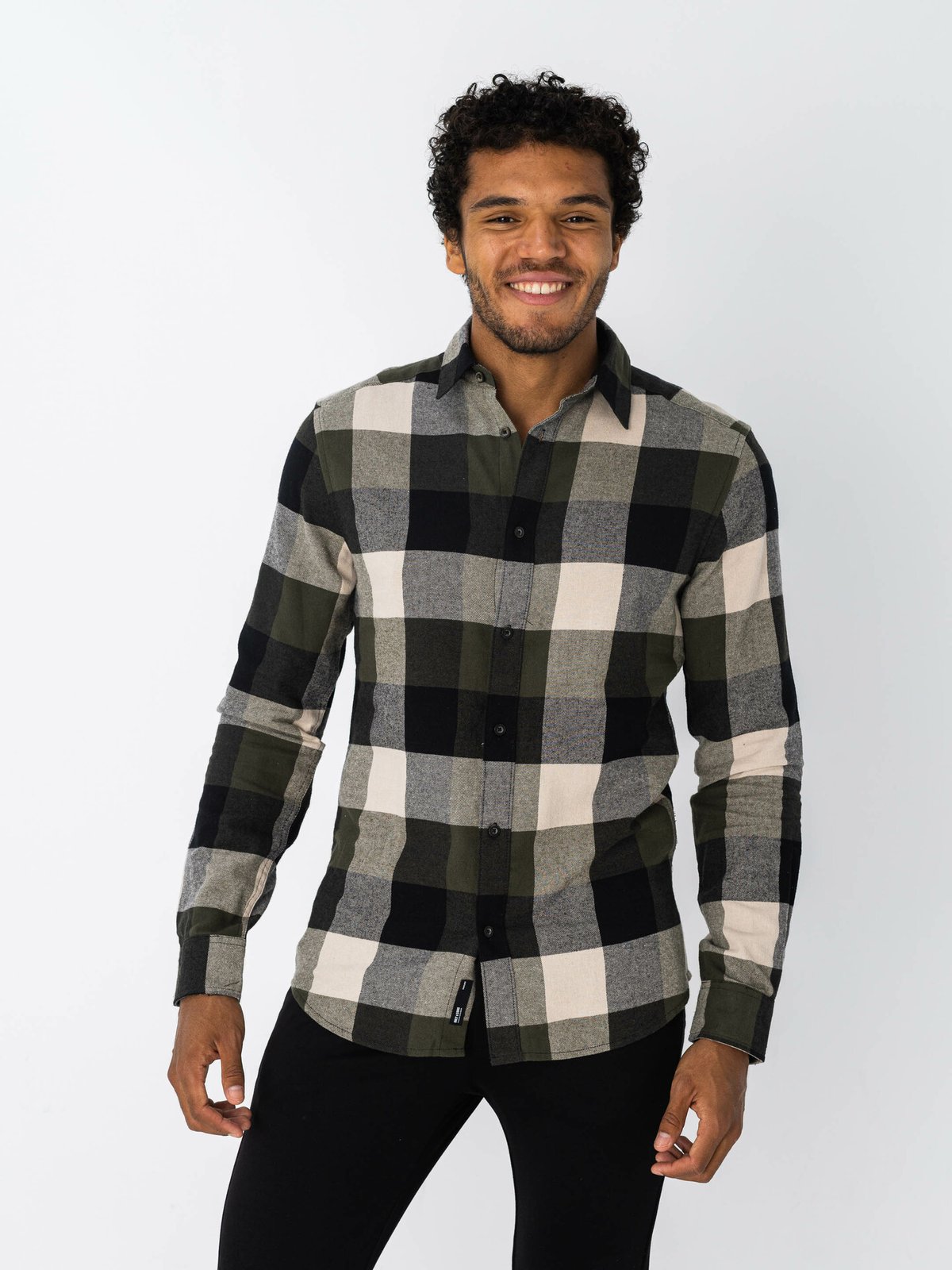 Only & Sons Gudmund Check Shirt Forest Night