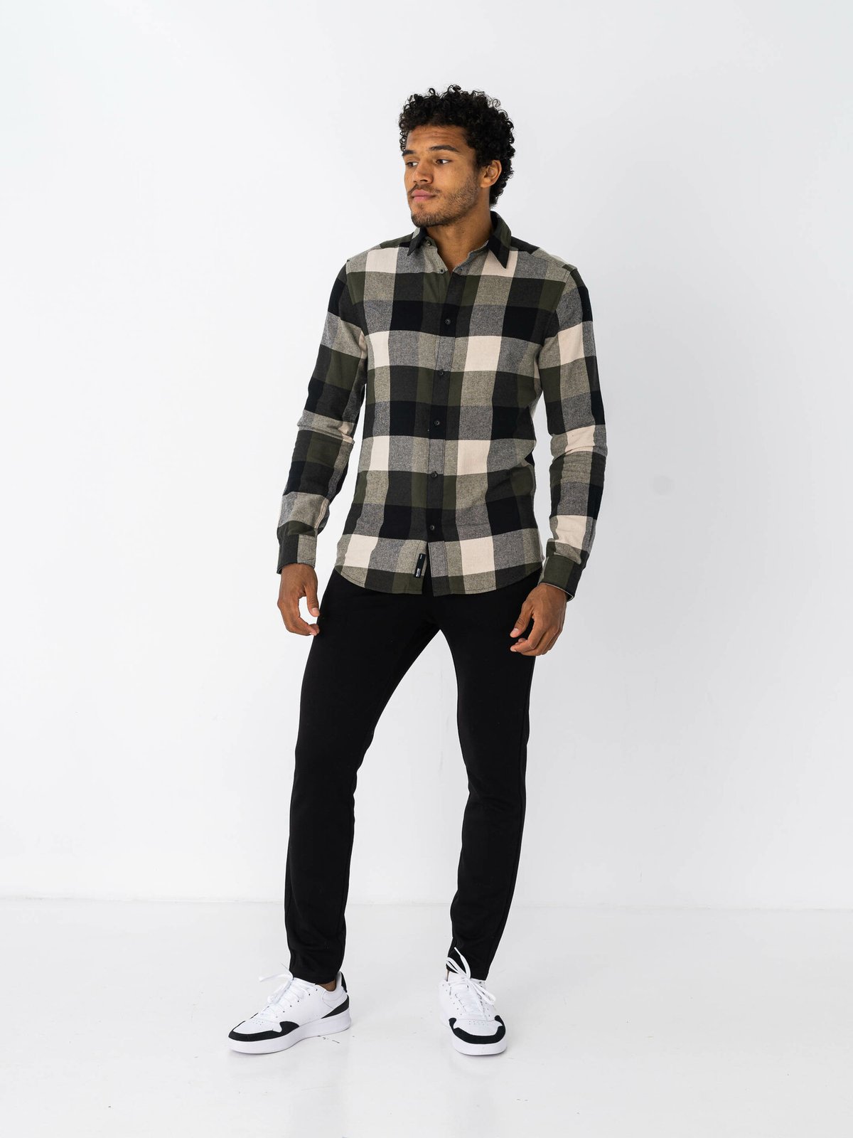 Only & Sons Gudmund Check Shirt Forest Night