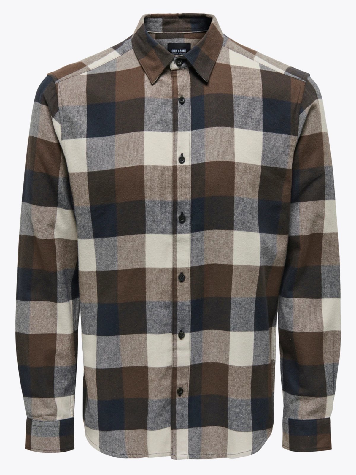 Only & Sons Gudmund Check Shirt Hot Fudge