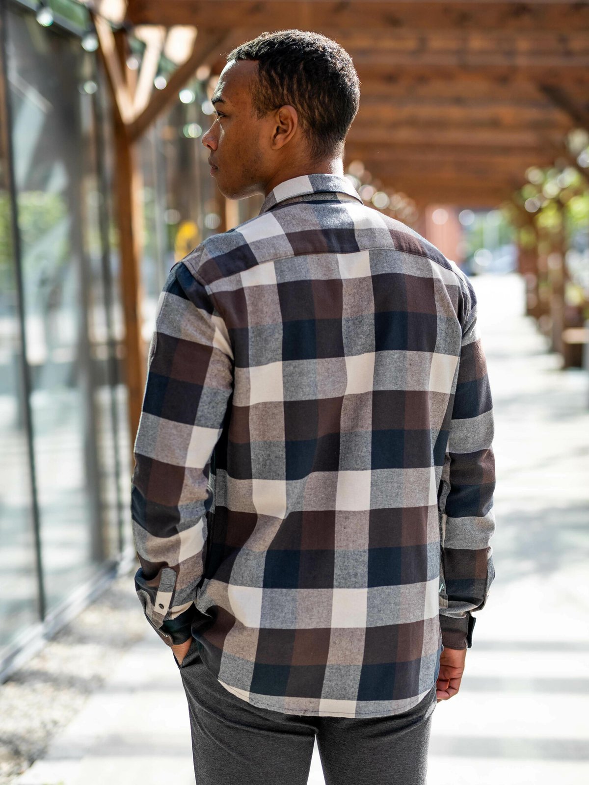 Only & Sons Gudmund Check Shirt Hot Fudge