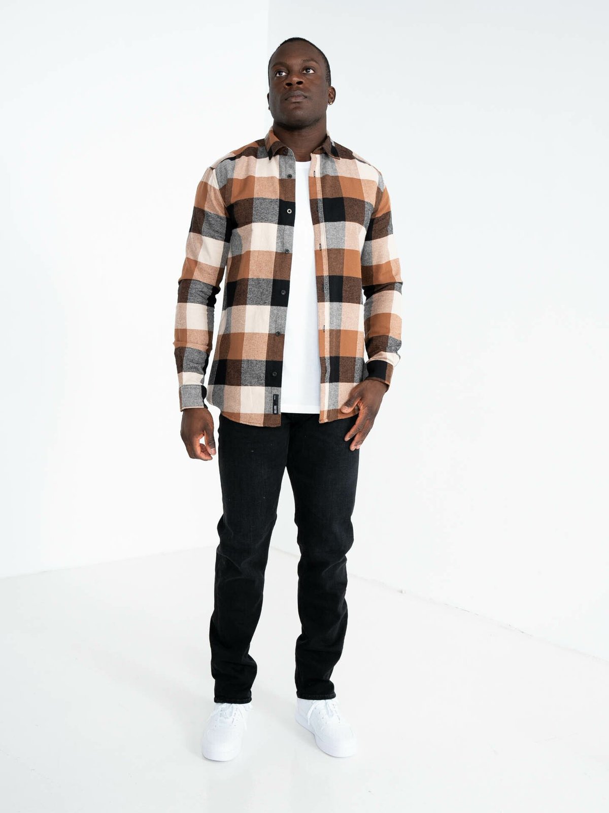 Only & Sons Gudmund Check Shirt Grå / Silver Lining