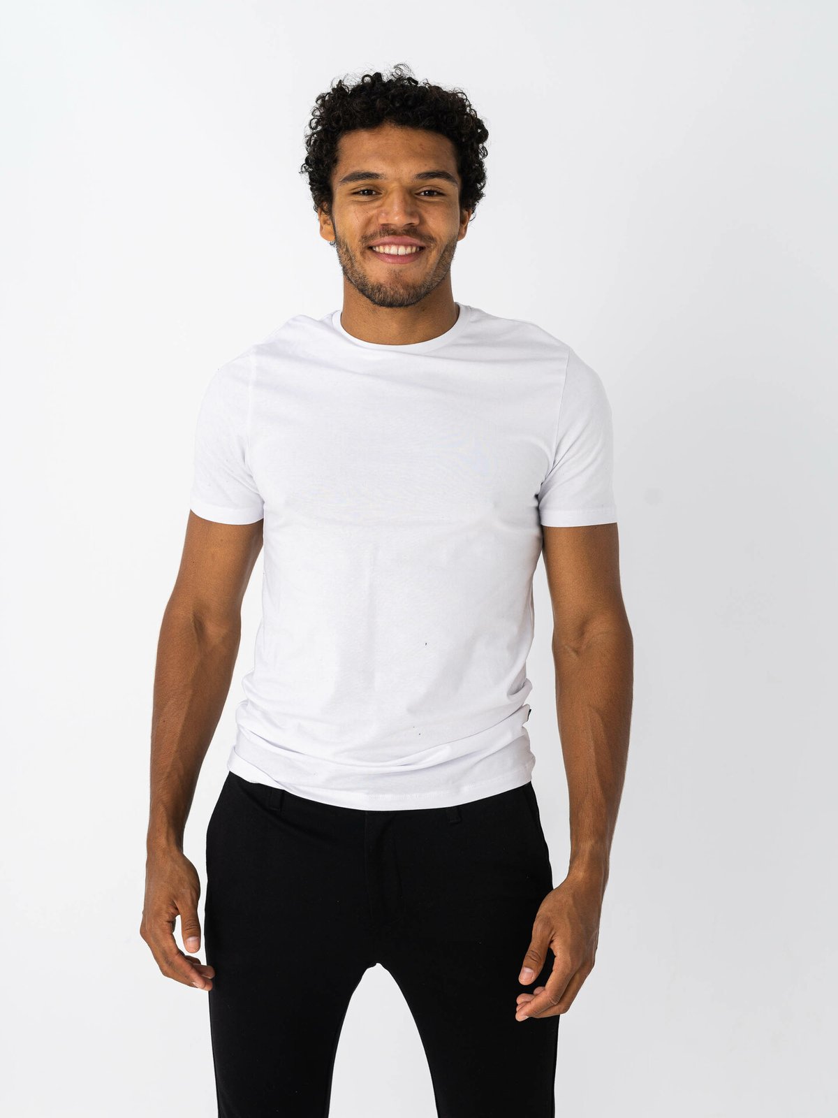 Only & Sons Basic Slim O-Neck 2 pack White