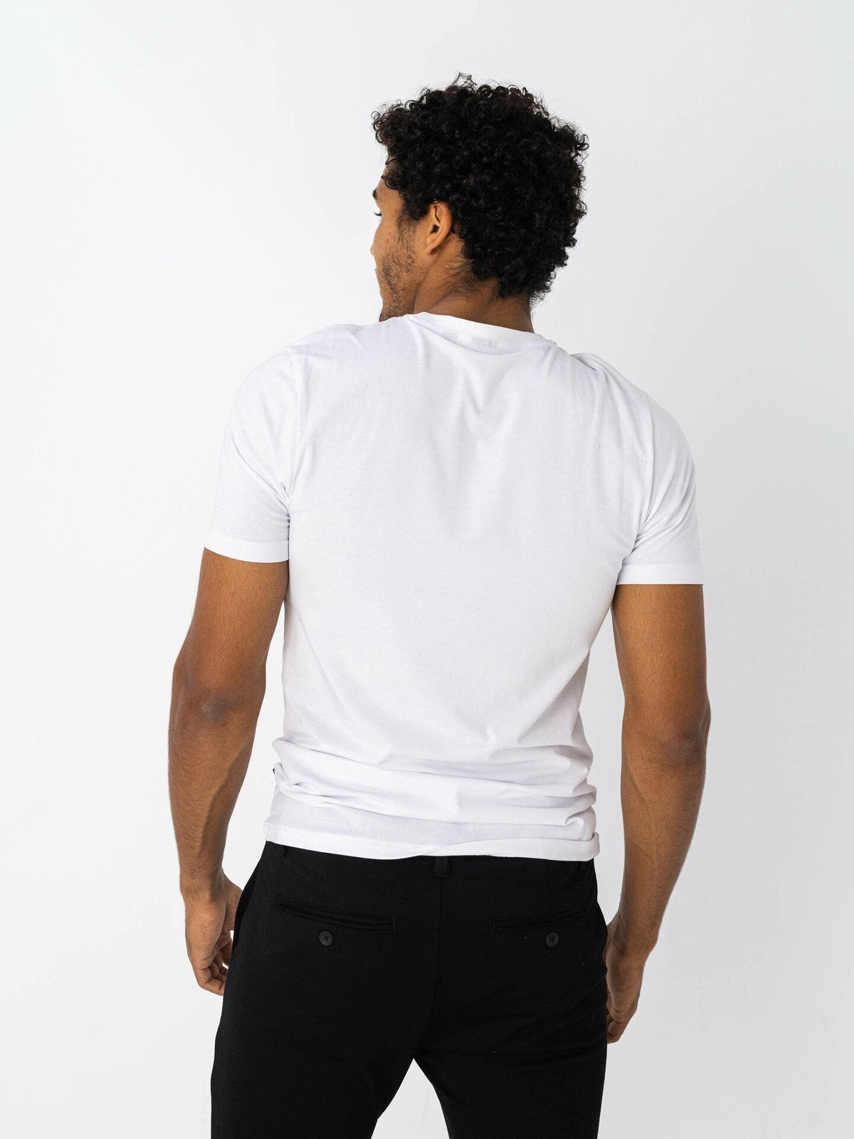 Only & Sons Basic Slim O-Neck 2 pack White