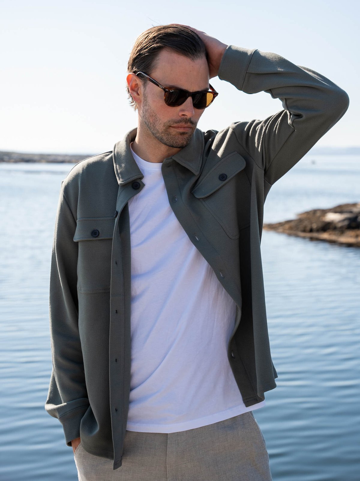 Only & Sons Newkodyl Overshirt Sweat Castor Gray