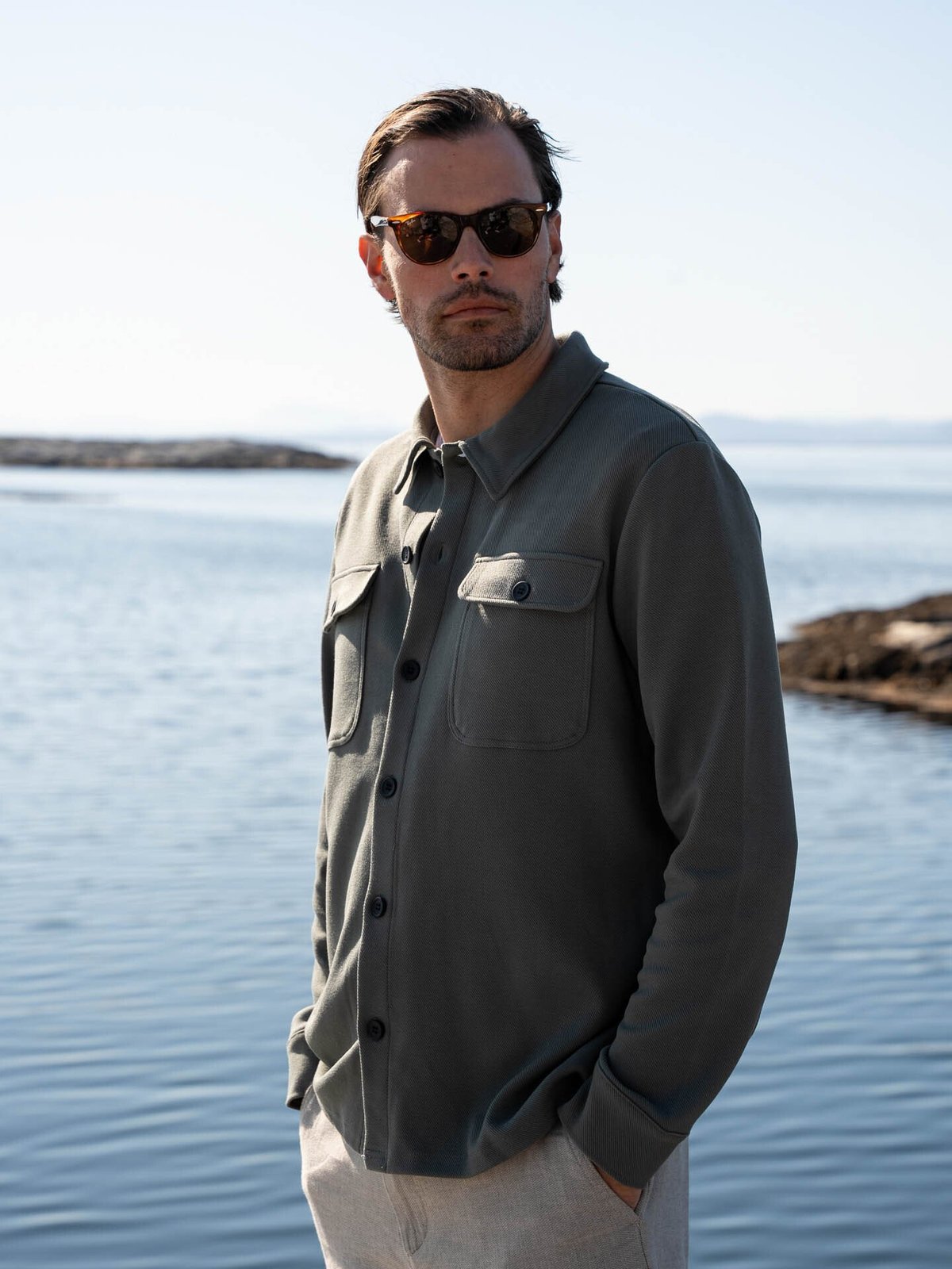 Only & Sons Newkodyl Overshirt Sweat Castor Gray