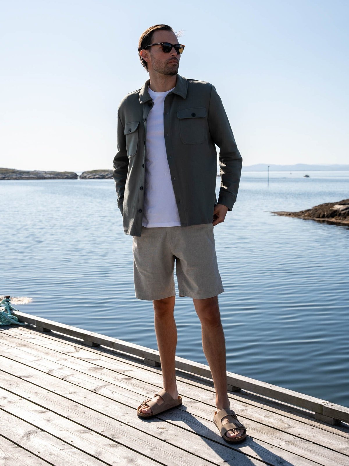 Only & Sons Newkodyl Overshirt Sweat Castor Gray