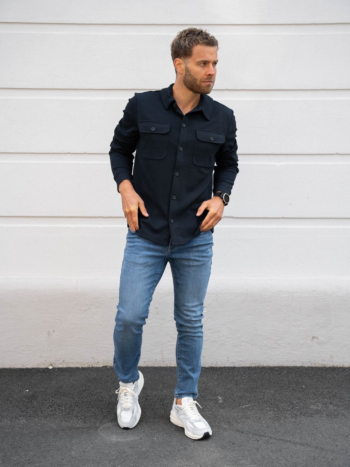 Only & Sons Newkodyl Overshirt Sweat Dark Navy