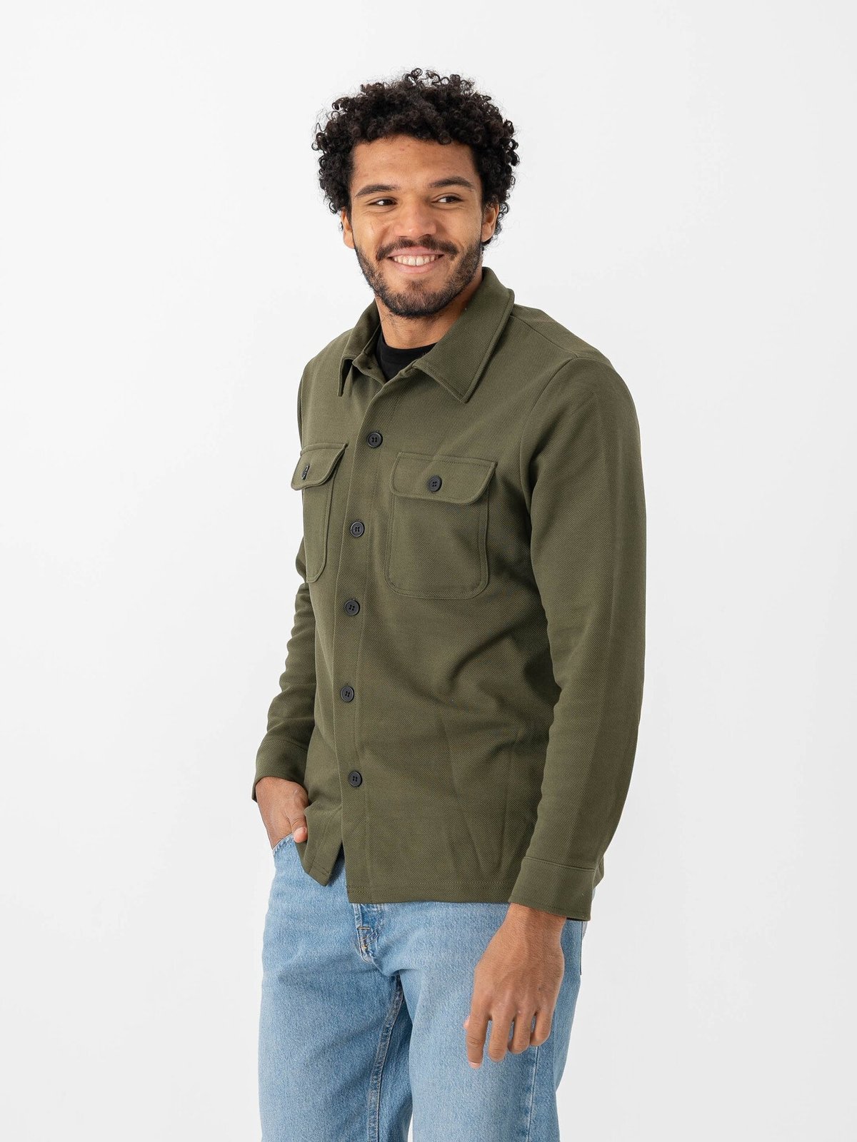 Only & Sons Newkodyl Overshirt Sweat Olive Night