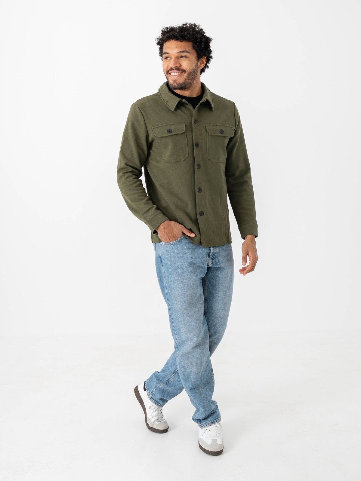 Only & Sons Newkodyl Overshirt Sweat Olive Night