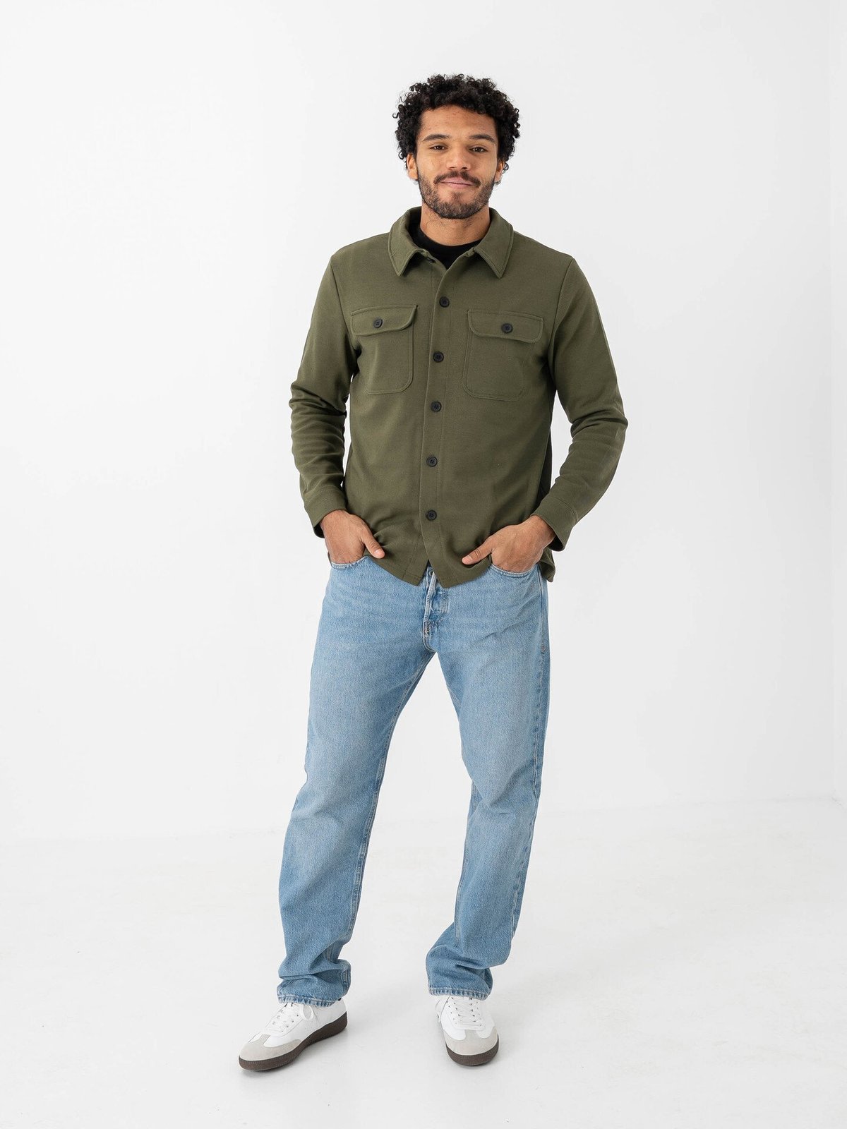 Only & Sons Newkodyl Overshirt Sweat Olive Night