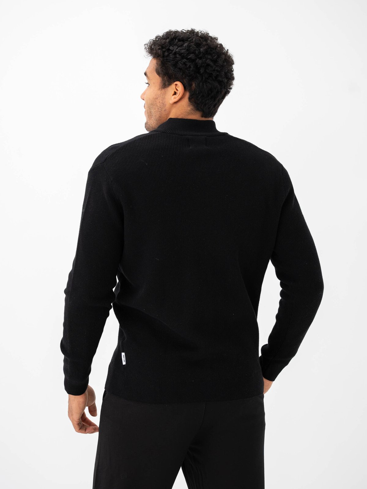 Only & Sons Phil Regular Structure Card Knit Black