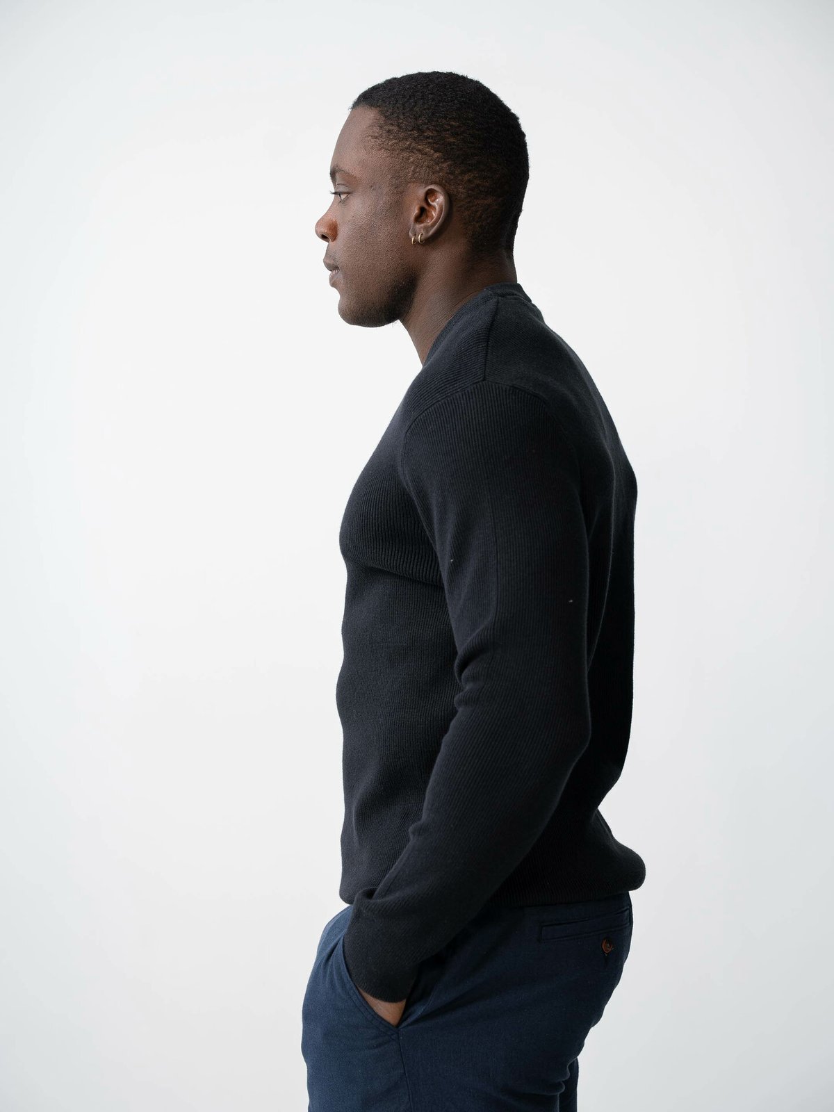 Only & Sons Phil Struc Reg Crew Neck Knit Dark Navy